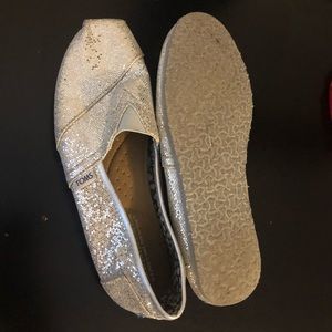 Silver sparkle Toms